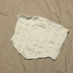 NWT Missguided White Stretch Corset Top